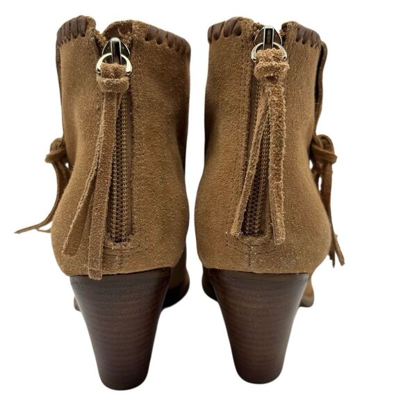 Jack Rogers Greer Suede Bootie in Oak Brown Size 6.5 - Picture 3 of 9